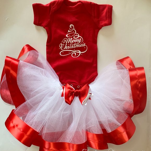 Holiday Tutu Outfit, Preemie - 24 Months - Picture 1 of 4